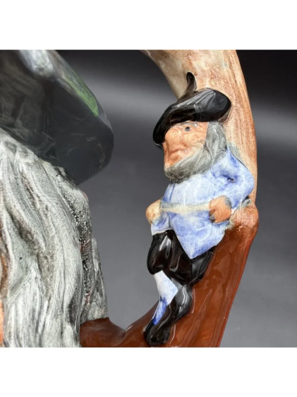 VTG Royal Doulton Large 6.5” Toby Jug Rip Van Winkle Character D6438 EUC c. 1954